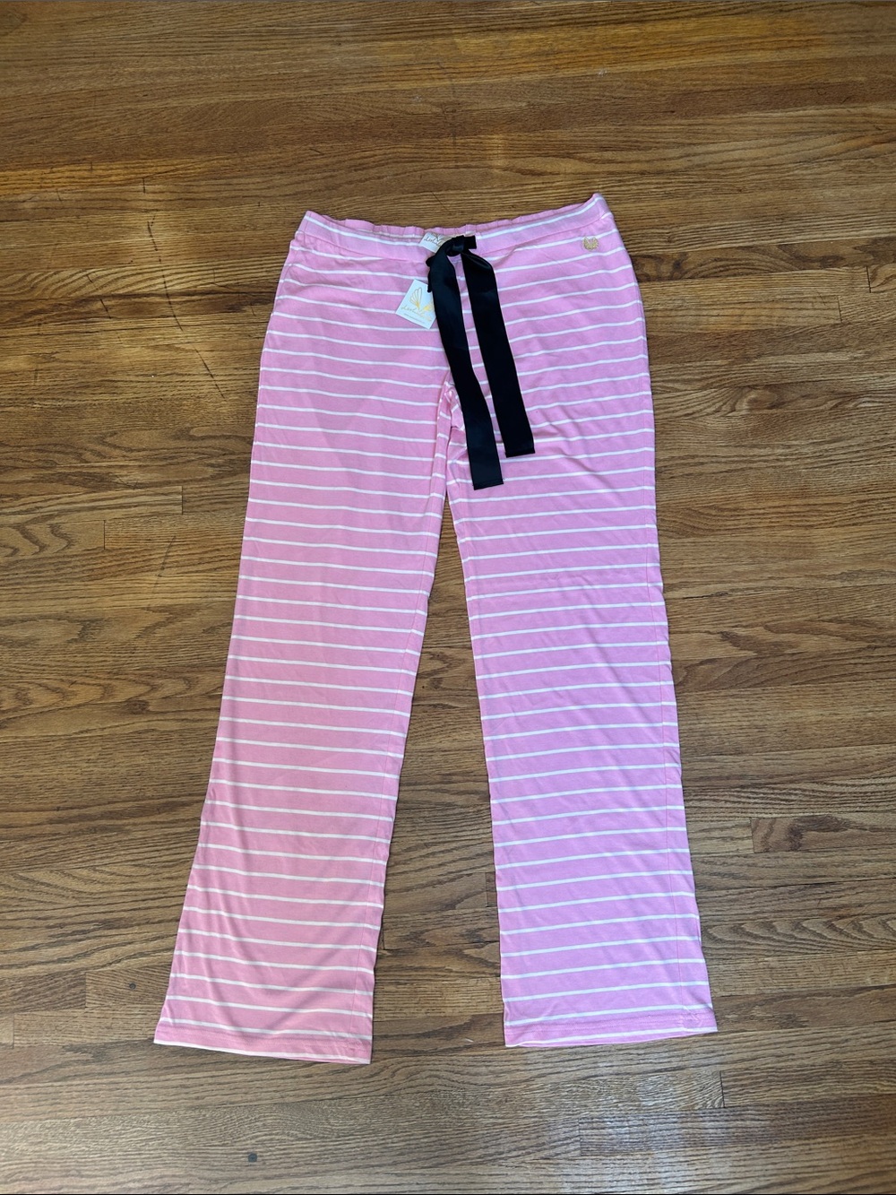 Deshabille Salisbury Pink & White Striped Liquorice Pant